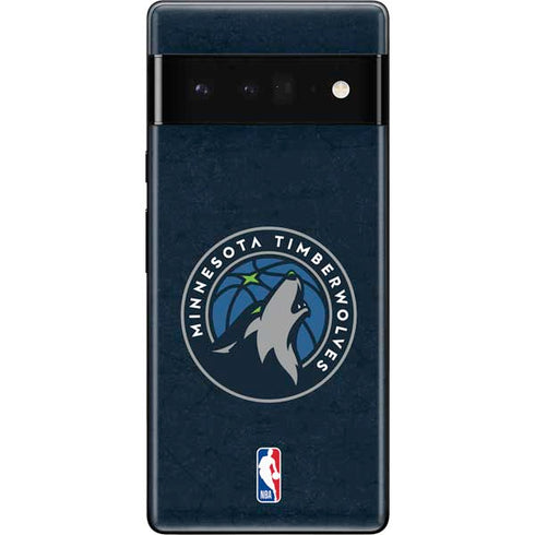 NBA Minnesota Timberwolves Distressed Google Pixel 6 Pro Skin